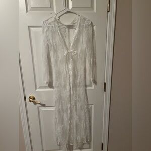 White Lace Robe